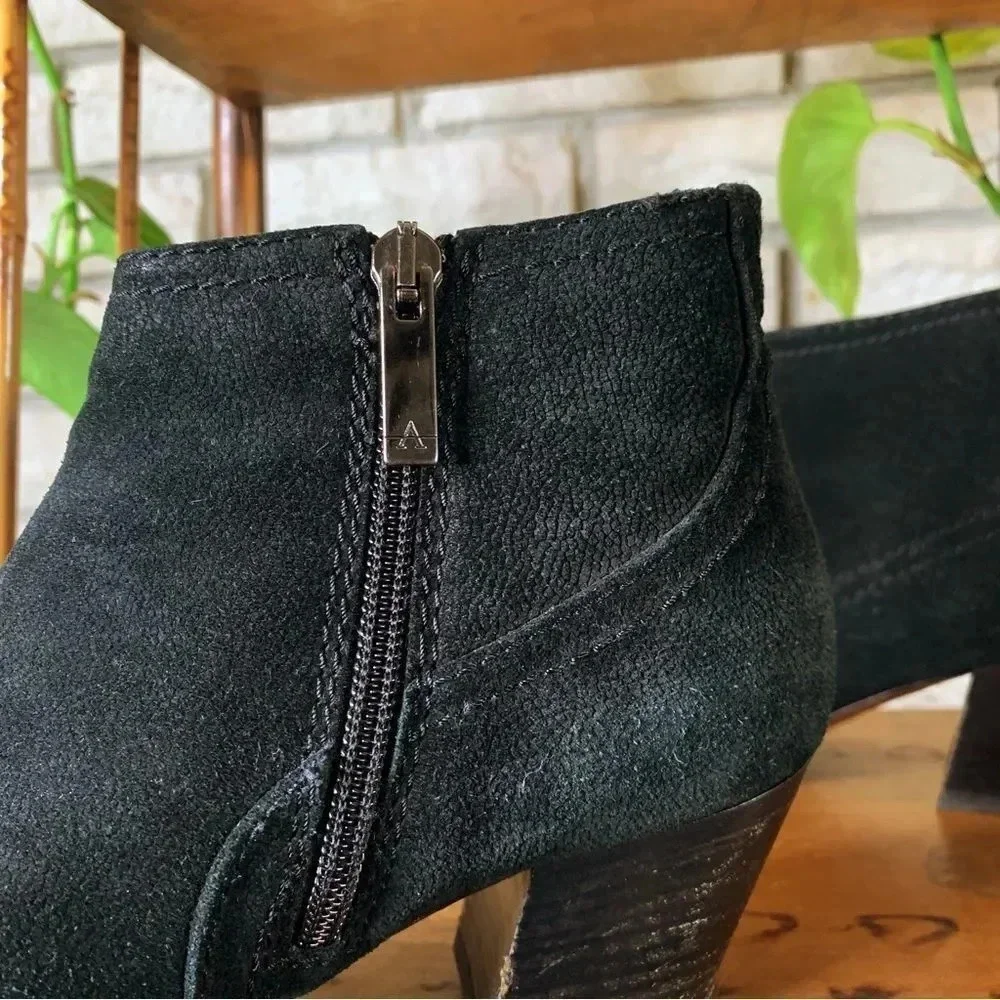 Aquatalia Ankle Boot Black Suede